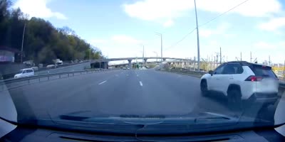 Accident on the bridge in Kiev