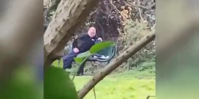 UK Officer Enjoys His Day In The Park