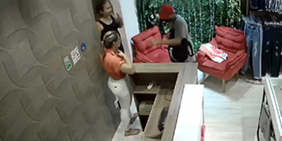 Brave Women Bust Clothes Store Robber In Brazil