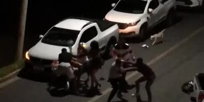 Mass Brawl Of Drunk Club Visitors In Brazil