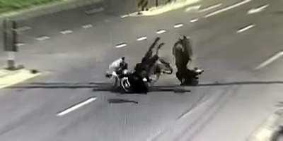 Deadly Collision of 2 Motorcycles In Thailand