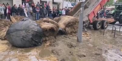 Stinky Protest Of Farmers In France
