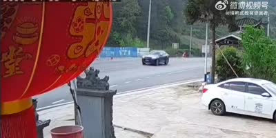 Distant Footage Of Chinese Bowling