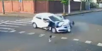 Brazilian Biker Gets Destroyed At The Intersection