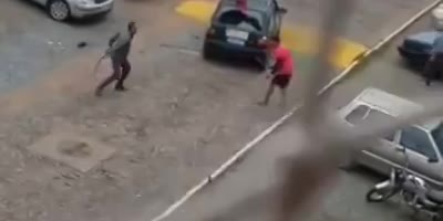 Neighbors Fight With Machete In Brazil