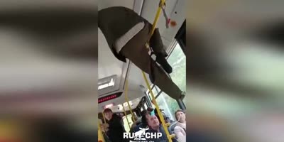 Very High Man Kicked Out Of The Bus In Russia