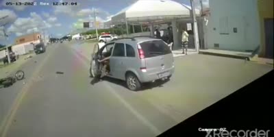 Brazil - Motorcycle accident in Poço Verde, Sergipe.