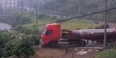 Red Truck Ends It All In China