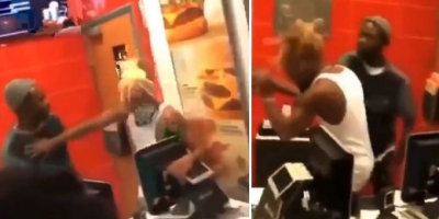 Dude got McFucked up in fast food fight