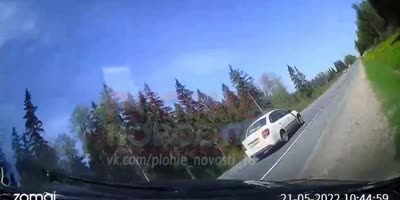 Dashcam Captures Stupidity On The Road In Russia