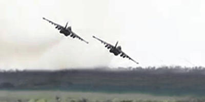 Russia Air Support Striking Ukrainian Troops