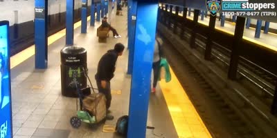 Man Stabbed & Thrown On Tracks In NY Subway