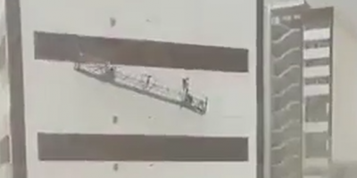 Two Workers Fall Off Height Cause Of Strong Wind