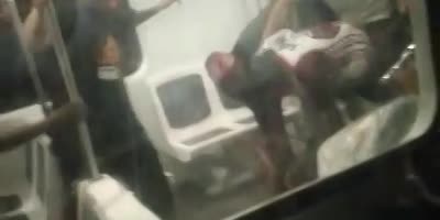 Soccer Fan Gets Jumped By Rivals On Rio Subway Train
