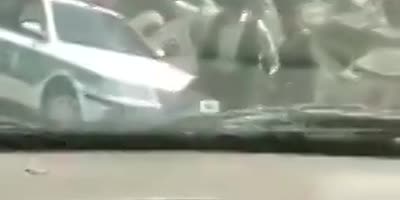 Tehran Cops Beating Drivers