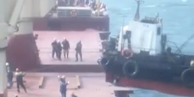 Ship Falls During Loading.