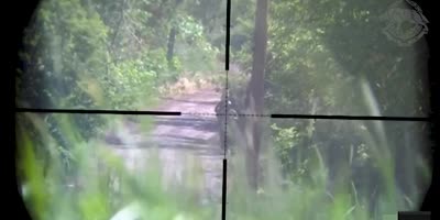 Sniper gets his target