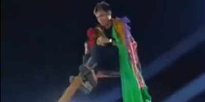 Dude In Dragon Dress Falls Off Bamboo Pole During Celebration In Taiwan