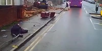 British Men Get Flung By Car Crash