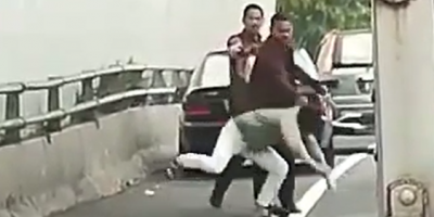 Road Rage Fight In Indonesia