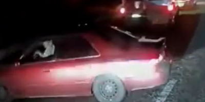 Last Seconds Of Life Of Red Car Driver In Kazakhstan