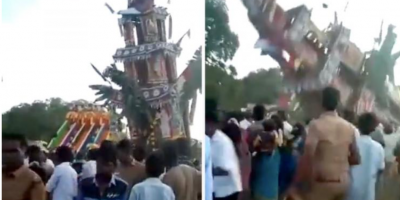 30-Feet Chariot Topples On Devotees In India