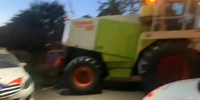 Farmers Protesting In Netherlands Gave Police a Shit Shower