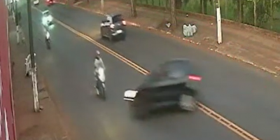 Biker Meets Drunk Driver In Brazil