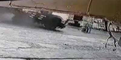 Two Crushed Under Container Truck