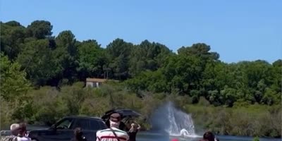 Rocketman goes diving