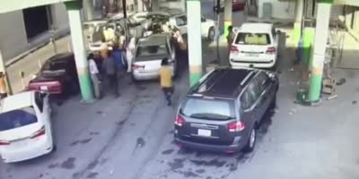 Accident In A Car Wash