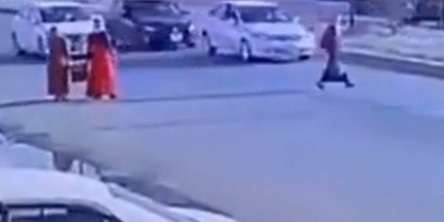 Egyptian Woman Causes An Accident & Just Walks Away