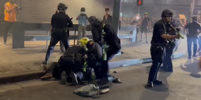 LAPD Bust Rioter With Fireworks