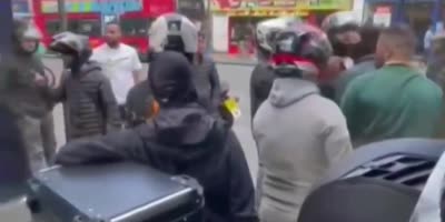 Deliveroo Gangs Fight In London