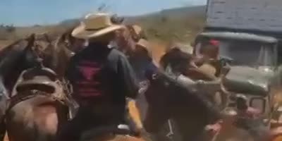 Cowboys Fighting In Brazil