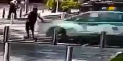 Dude On Segway Hit By Taxi Driver