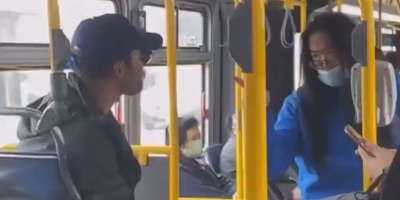 Asian Man Attacked on The Bus in San Francisco