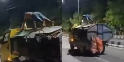WCGW When You Do Push-ups On The Moving Garbage Truck
