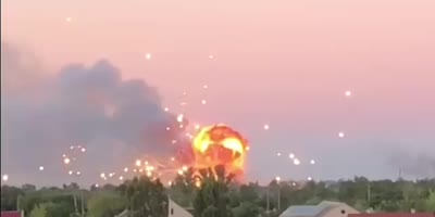 Ammo depot hit by missile