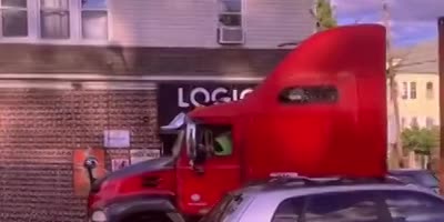 Karen vs Red truck.
