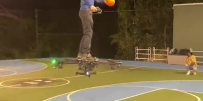Basket Ball Drone Fail.