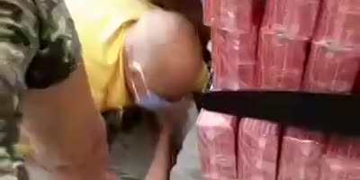 Dummy Attacks Security Guard.