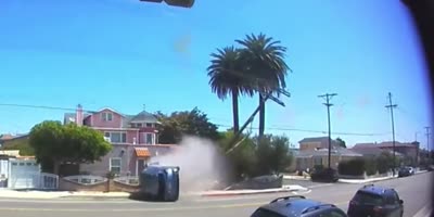 Jeep Driver Causes A Car Accident And Then Flees The Scene.