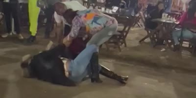 Women Fight At Brazilian Bull Event