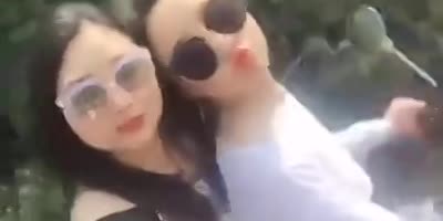 Girls Crash On Livestream