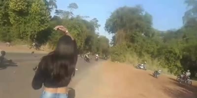 Amateur Street Race Accident In Brazil