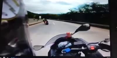 Colombian Biker Lives To See Another Day