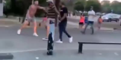 Man Takes Some Good Punches During Confrontation In The UK