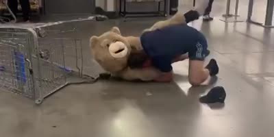 Teddy Bear Fights With Walmart Customer In Texas