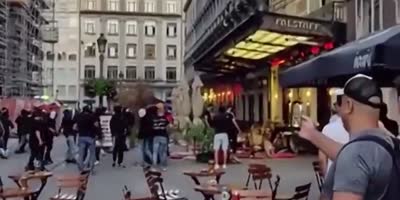 Restaurant in Brussels Destroyed By Soccer Fans
